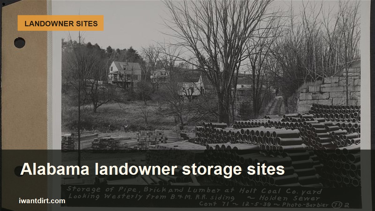 Large Alabama property suited for clean fill material storage