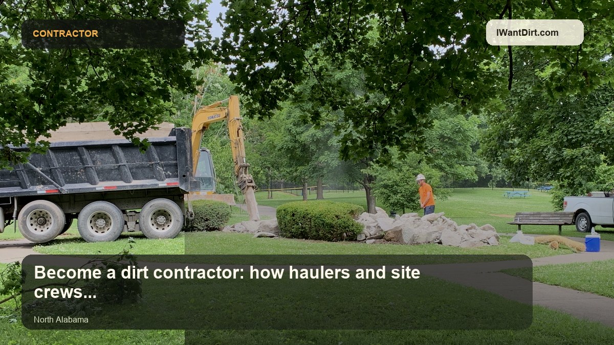 Become a dirt contractor: how haulers and site crews get matched visual guide
