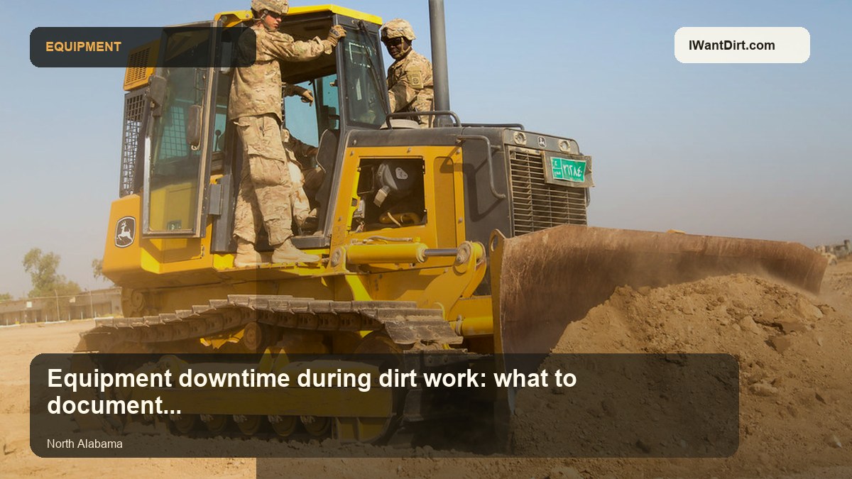 Equipment downtime during dirt work: what to document before dispatch visual guide