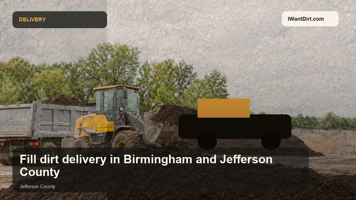 Fill dirt delivery in Birmingham and Jefferson County visual guide