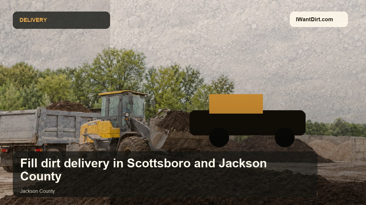 Fill dirt delivery in Scottsboro and Jackson County visual guide