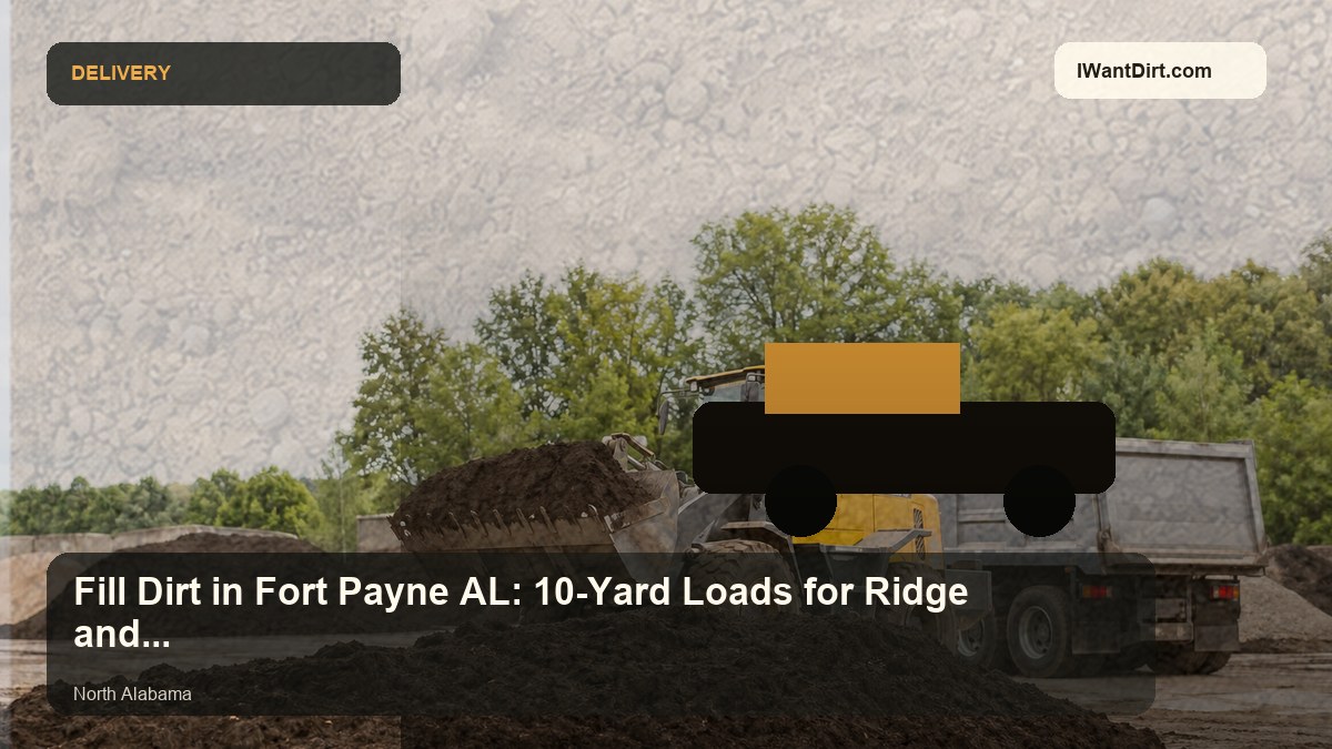 Fill Dirt in Fort Payne AL: 10-Yard Loads for Ridge and Valley Sites visual guide