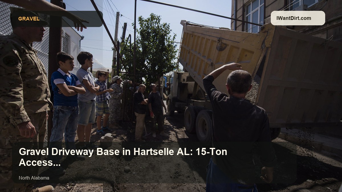 Driveway base and gravel planning for a rural Alabama access road
