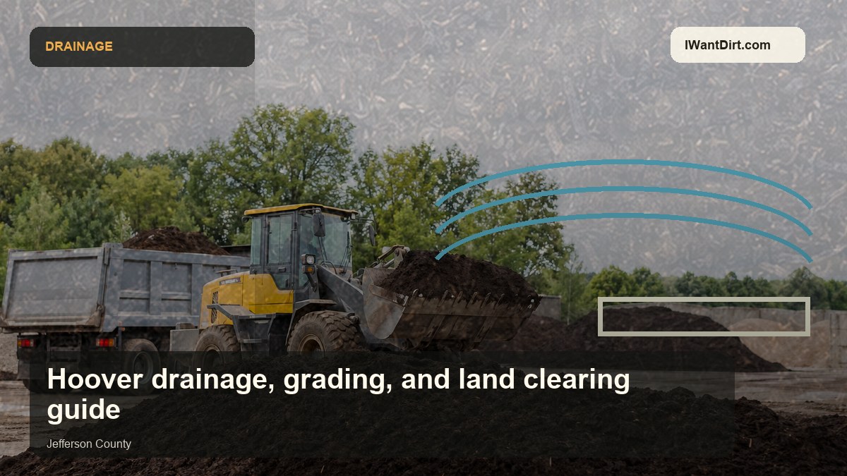 Hoover drainage, grading, and land clearing guide visual guide