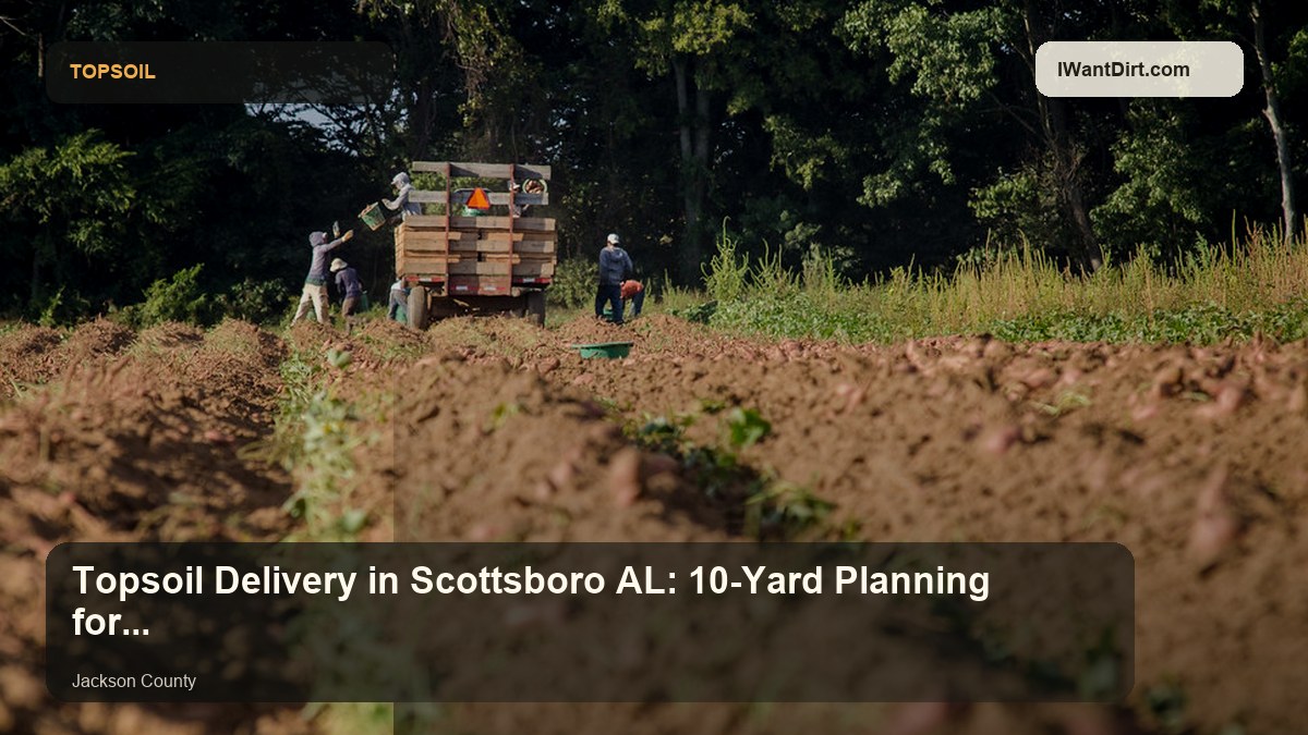 Topsoil Delivery in Scottsboro AL: 10-Yard Planning for Lawns Near Lake Guntersville visual guide